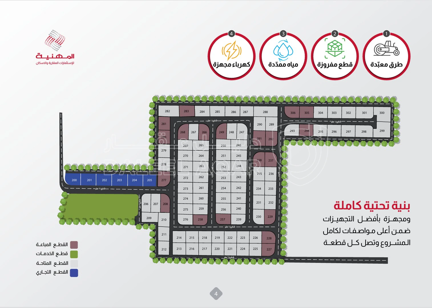 أرض في قرية الصلاحية - امتداد طريق المطار - 25,000 دأ - صورة 1